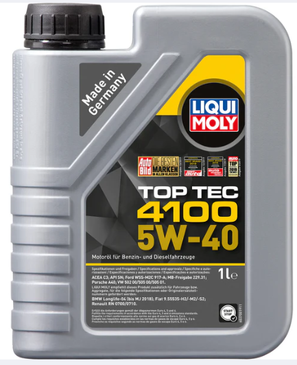 Ulei motor LIQUI MOLY Top Tec 4100 5W40 1 L