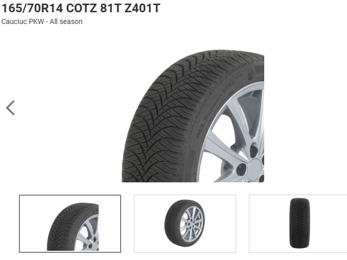 ANVELOPA ALL SEASON 165/70R14 COTZ 81T Z401T TRAZANO