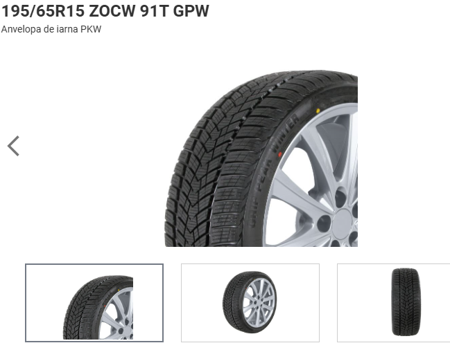 ANVELOPA IARNA 195/65R15 ZOCW 91T GPW CROSSWIND