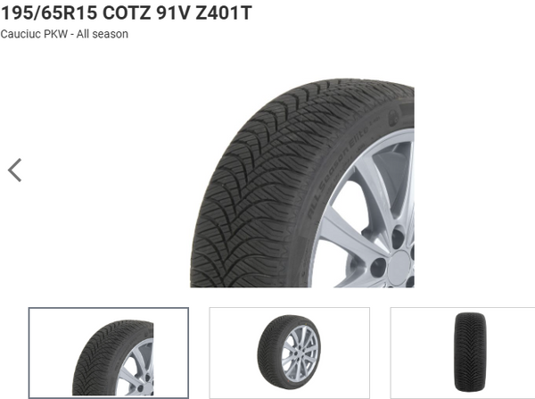ANVELOPA ALL SESSON 195/65R15 COTZ 91V Z401T TRAZANO