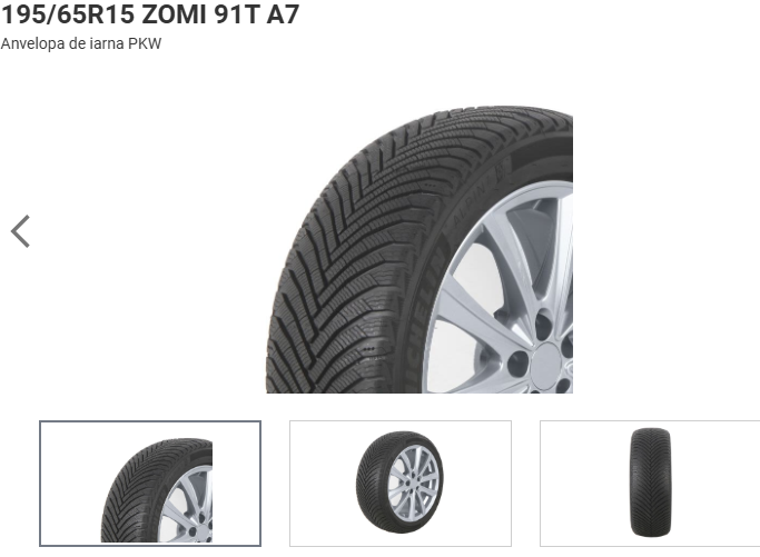 ANVELOPA IARNA 195/65R15 ZOMI 91T A7  MICHELINE