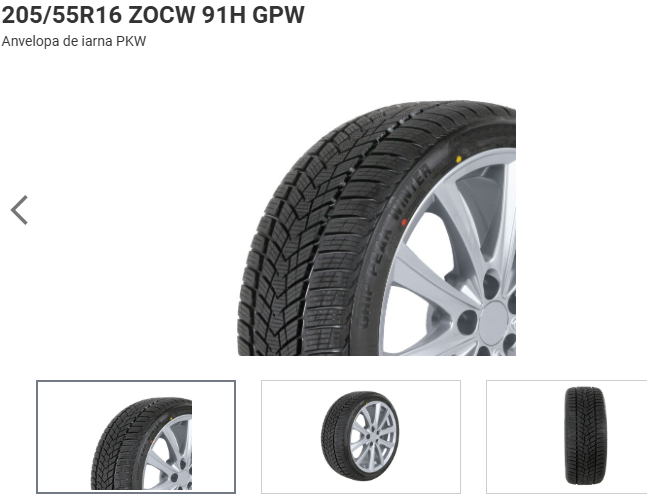 ANVELOPA IARNA 205/55R16 ZOCW 91H GPW CROSSWIND