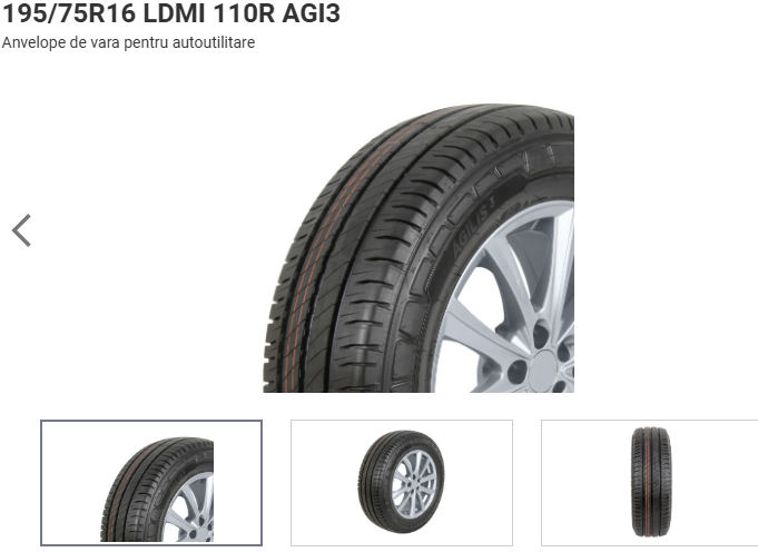 ANVELOPA VARA 195/75R16 LDMI 110R AGI3 MICHELINE