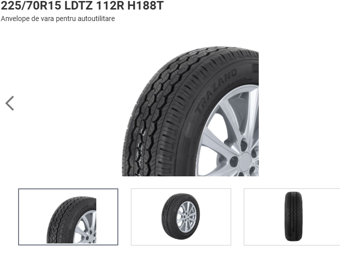 ANVELOPA VARA 225/70R15 LDTZ 112R H188T TRAZANO