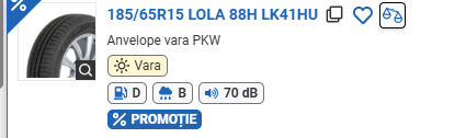 ANVELOPA VARA 185/65R15 LOLA 88H LK41HU LAUFENN