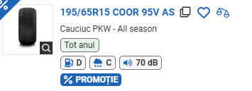 ANVELOPA ALL SESSON 195/65R15 COOR 95V AS ORIUM
