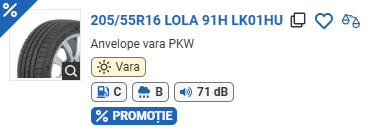 ANVELOPA VARA 205/55R16 LOLA 91H LK01HU LAUFENN