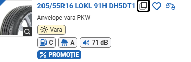 ANVELOPA VARA 205/55R16 LOKL 91H DH5DT1 KLEBER