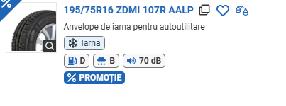 ANVELOPA IARNA 195/75R16 ZDMI 107R AALP MICHELINE