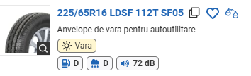 ANVELOPA VARA 225/65R16 LDSF 112T SF05 SUNFULL