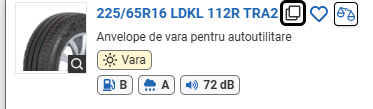 ANVELOPA VARA 225/65R16 LDKL 112R TRA2 KLEBER