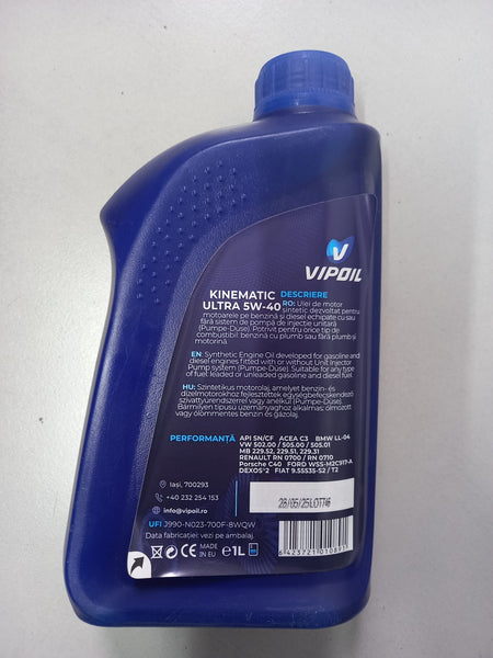 Ulei  Vipoil Kinematic Ultra 5W-40 Turbo Diesel 1L