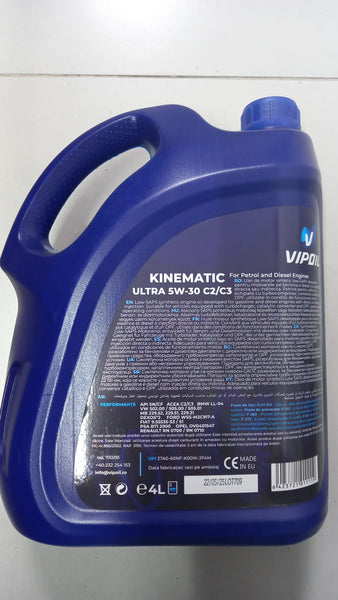 Ulei Vipoil Vipoil Kinematic Ultra 5W-30 C2/C3 4L