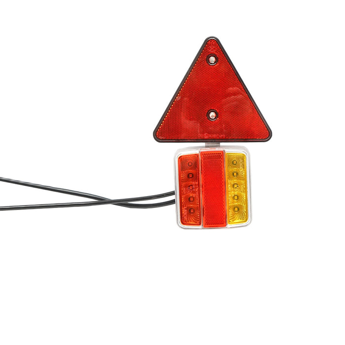 Set lampi LED magnetice cu triunghiuri reflectorizante pentru remorca - 98483