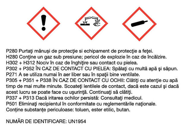 Vopsea spray fluorescent Rosu 450ml